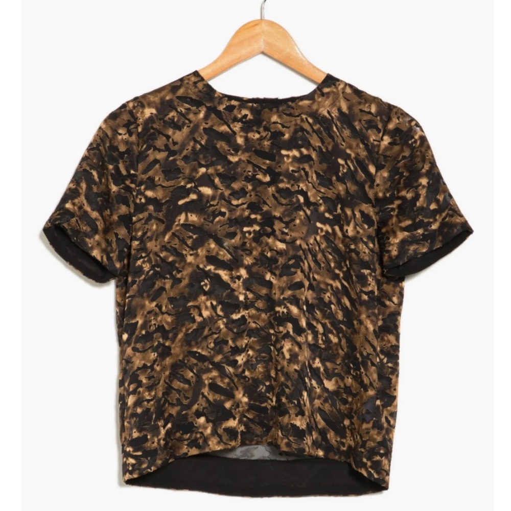 T Tahari Burnout Boxy Top NWT